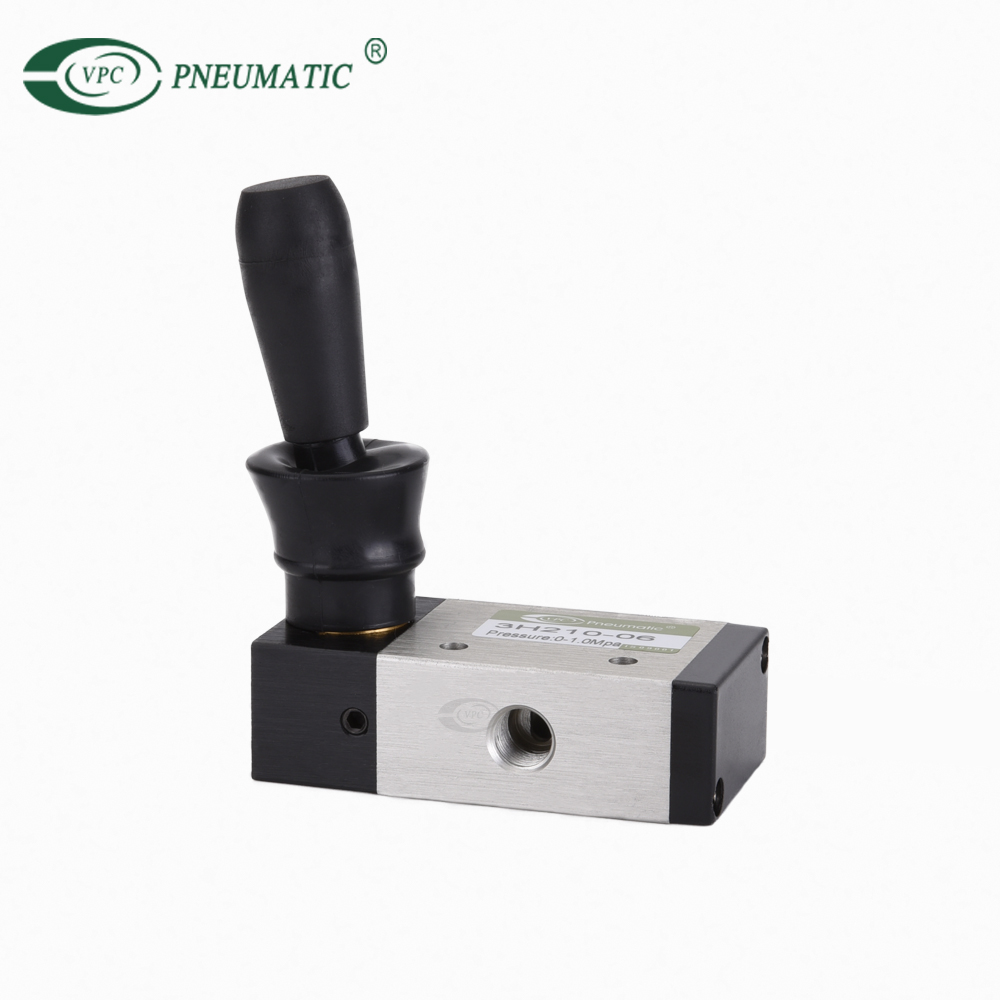 3H210-06 3-Wege-2-Positionen-1/8-Zoll-BSPT-betätigte Pneumatikventile Handhebelventil 